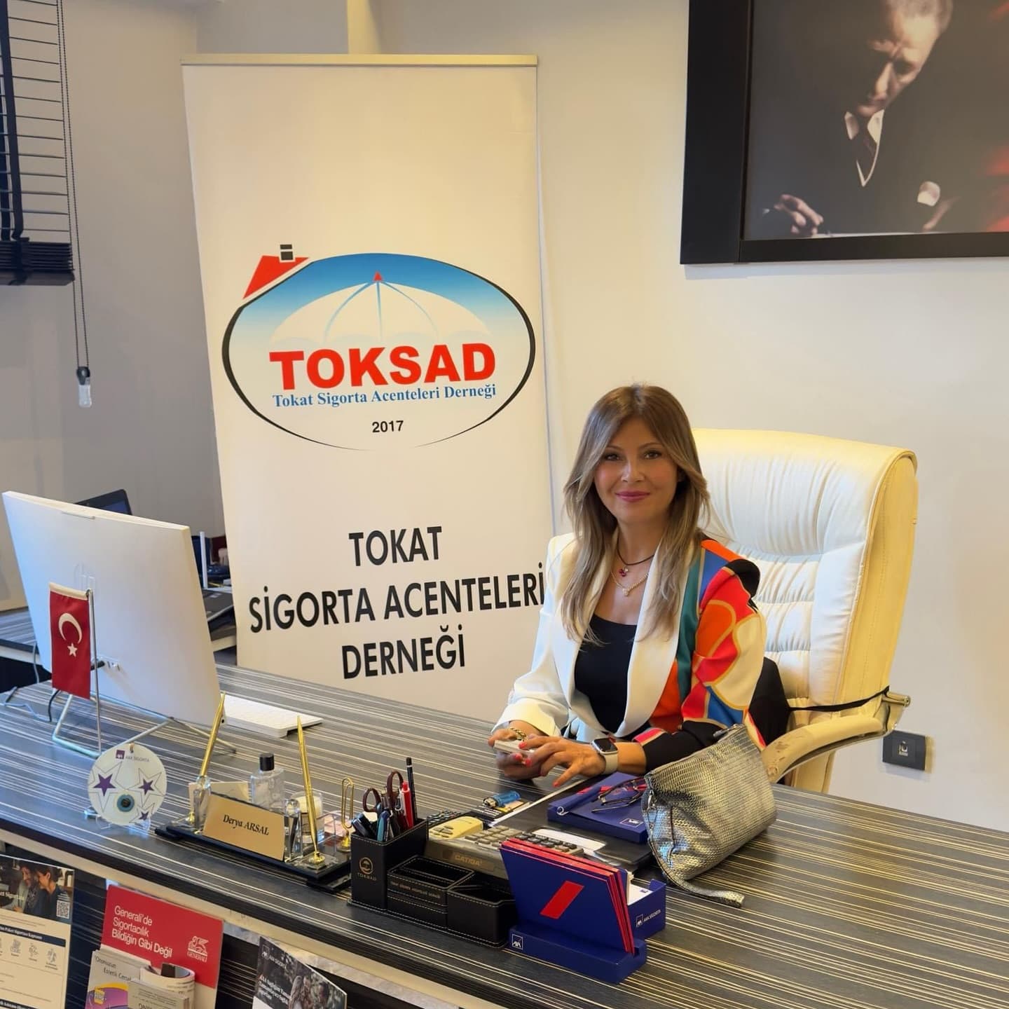 Derya Arsal — Tokat Sigorta Danışmanı ve TOKSAD Yönetim Kurulu Başkanı